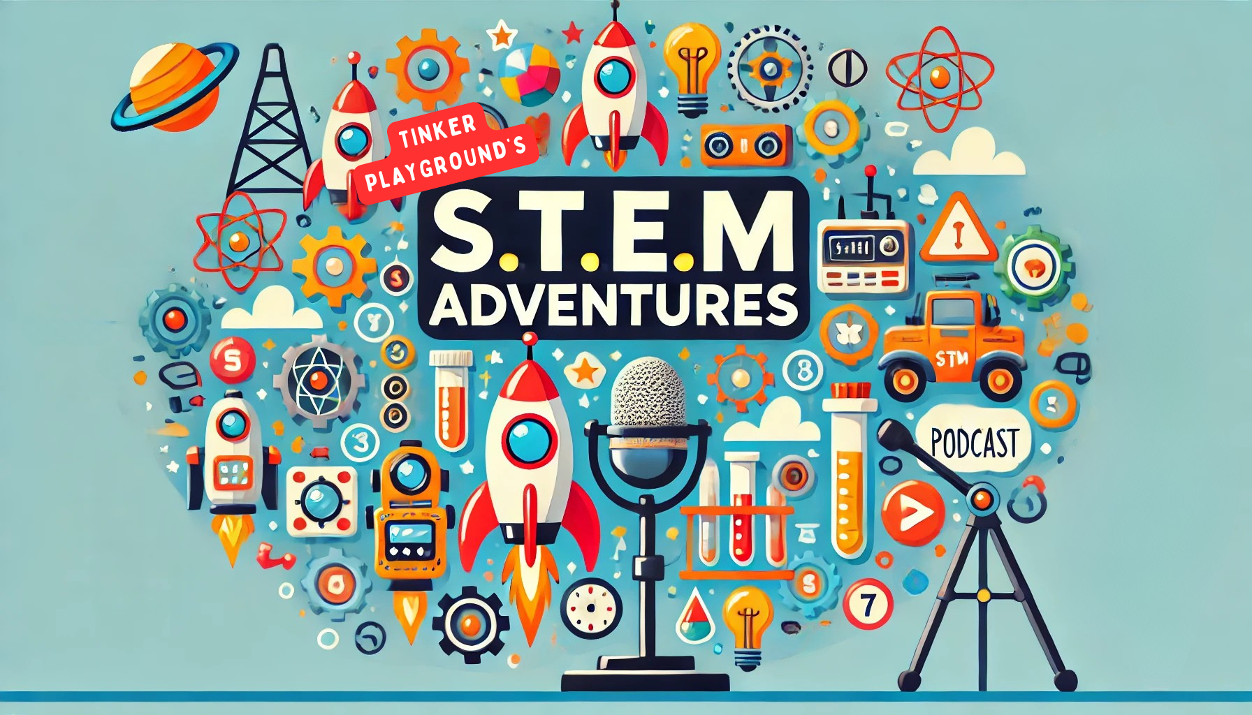 Tinker Playground's STEM Adventures show banner